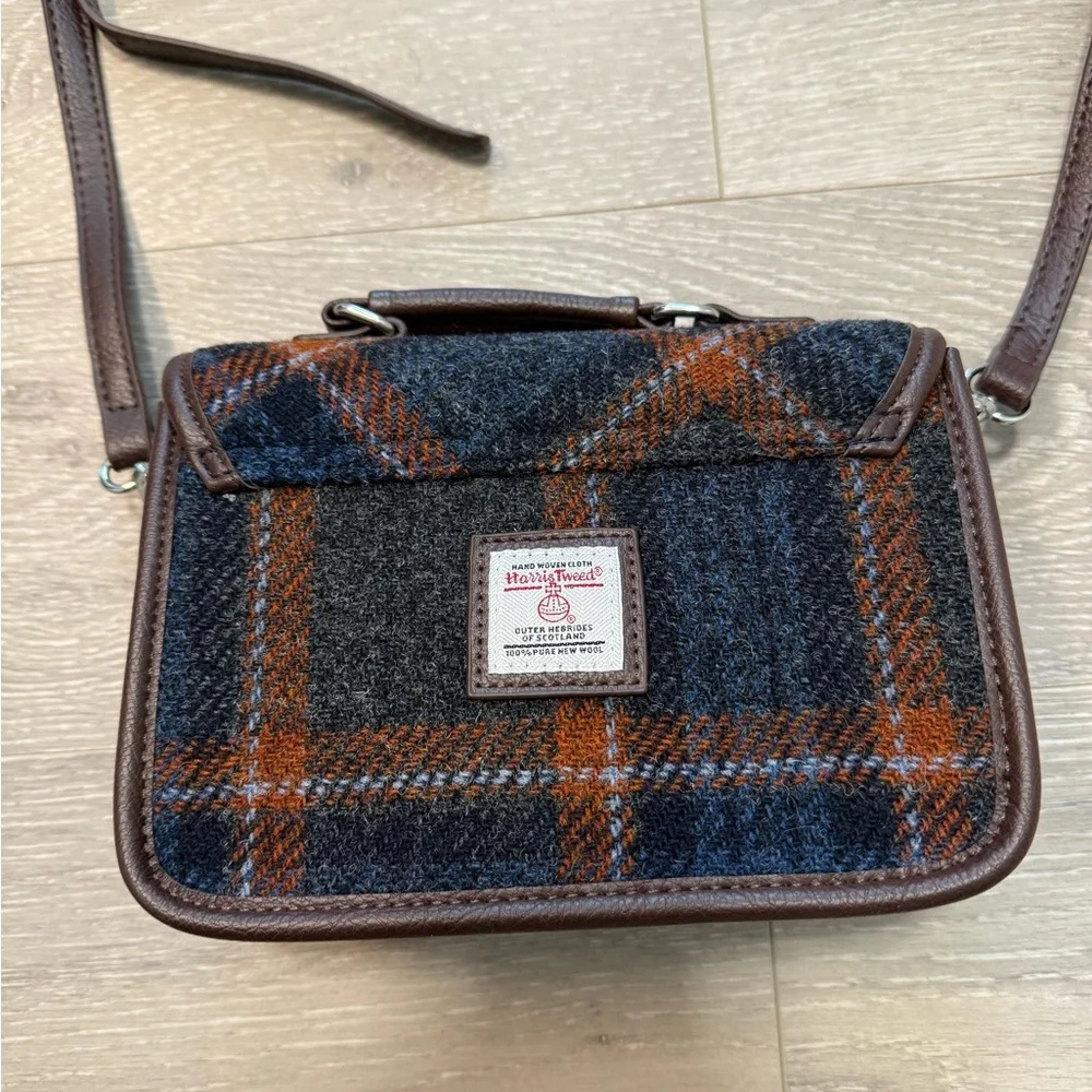 Brown and Black Plaid Bag